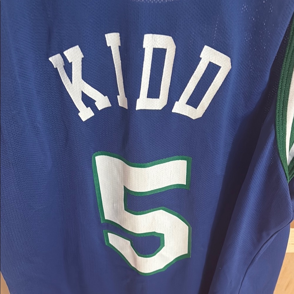 Champion Dallas Blue and Green Basketball Jersey - Picture 3 of 6